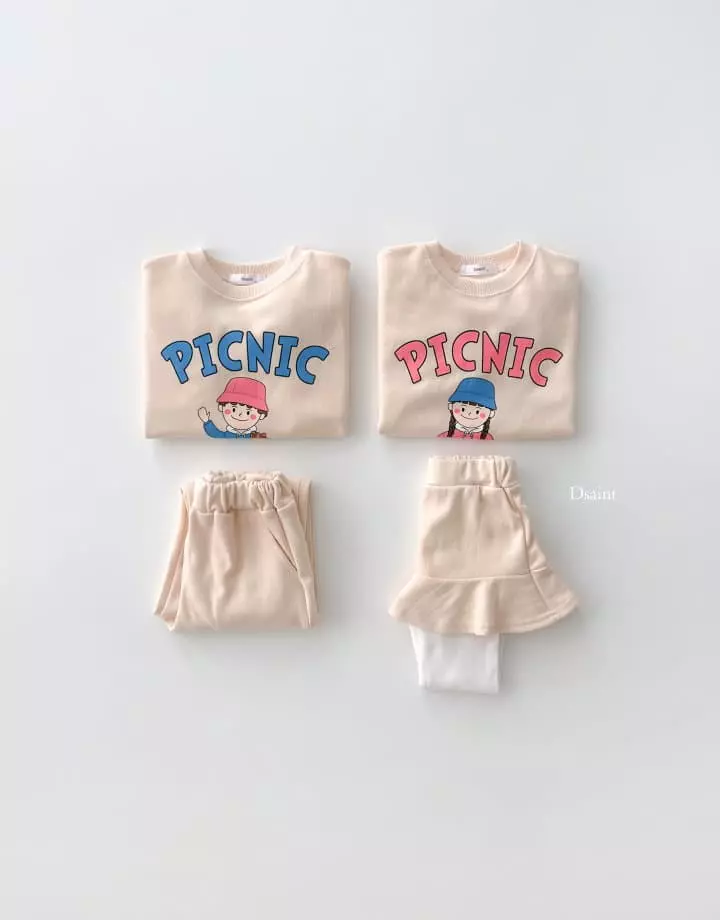 Dsaint - Korean Children Fashion - #magicofchildhood - Picnic Top Bottom Set - 5