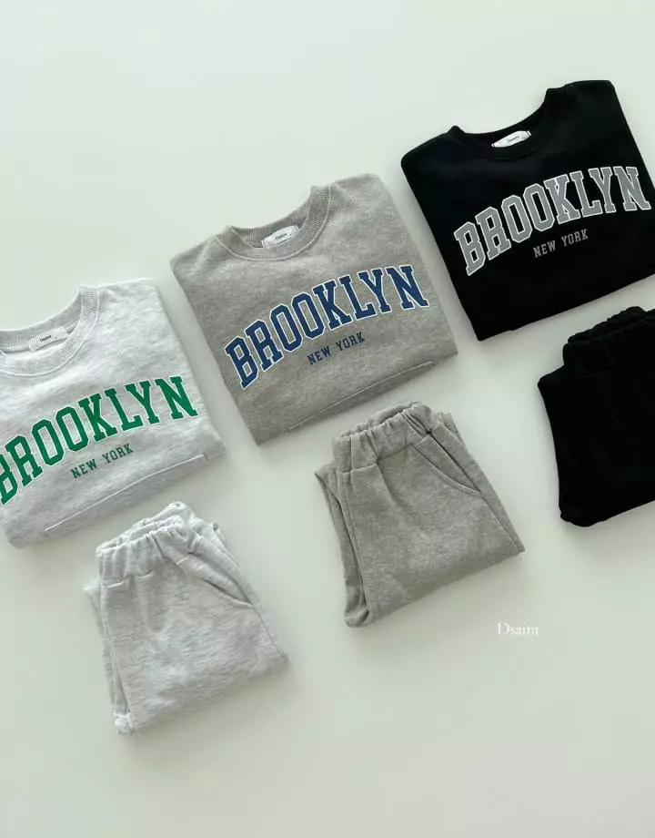 Dsaint - Korean Children Fashion - #minifashionista - Brook Jogger Top Bottom Set - 2