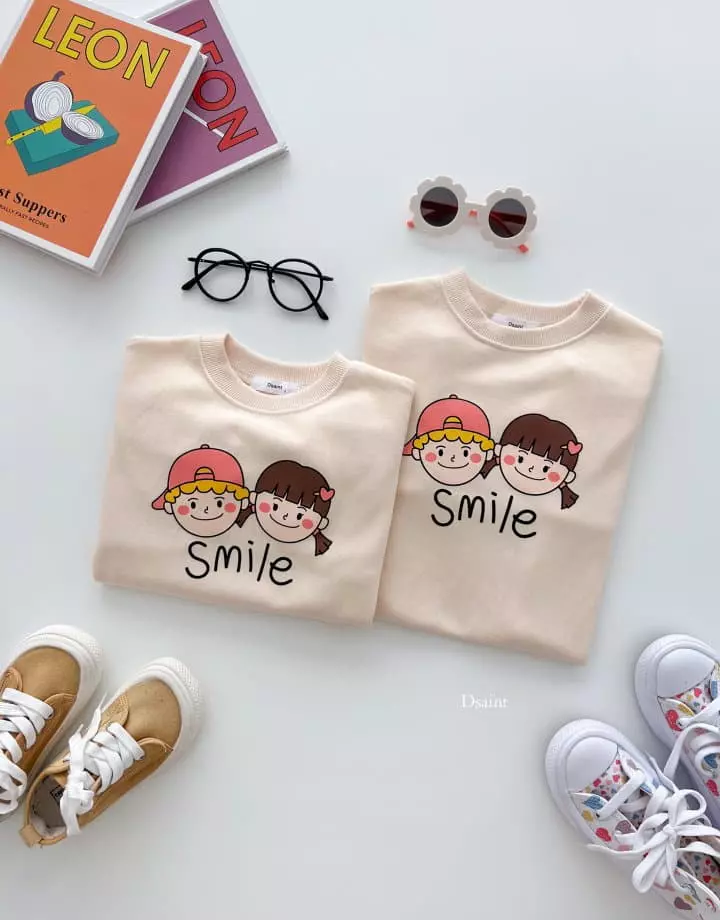 Dsaint - Korean Children Fashion - #minifashionista - Smile One-piece Sweatshirt - 9
