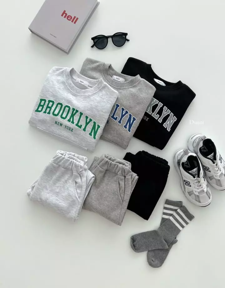 Dsaint - Korean Children Fashion - #prettylittlegirls - Brook Jogger Top Bottom Set - 3