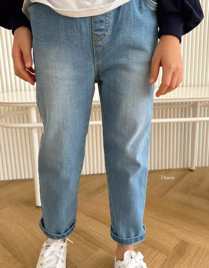 Dsaint - Korean Children Fashion - #prettylittlegirls - Sand Striaght Jeans - 6