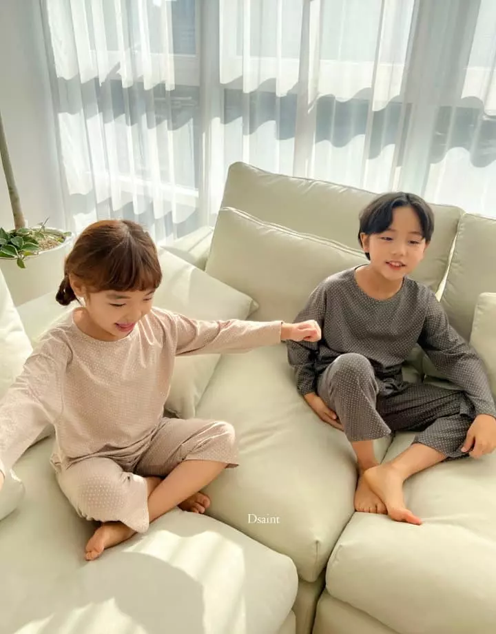 Dsaint - Korean Children Fashion - #stylishchildhood - Dot Dot Dot Easywear - 3