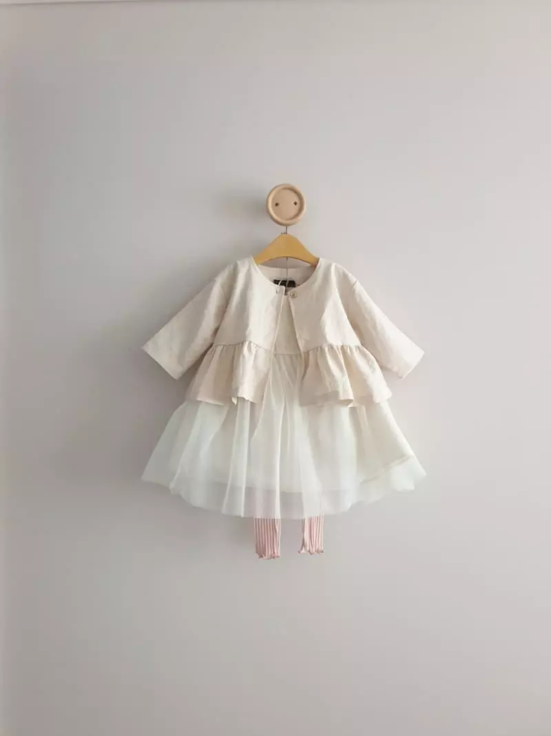 Eclair - Korean Children Fashion - #childofig - Elen Jacket Beige - 3