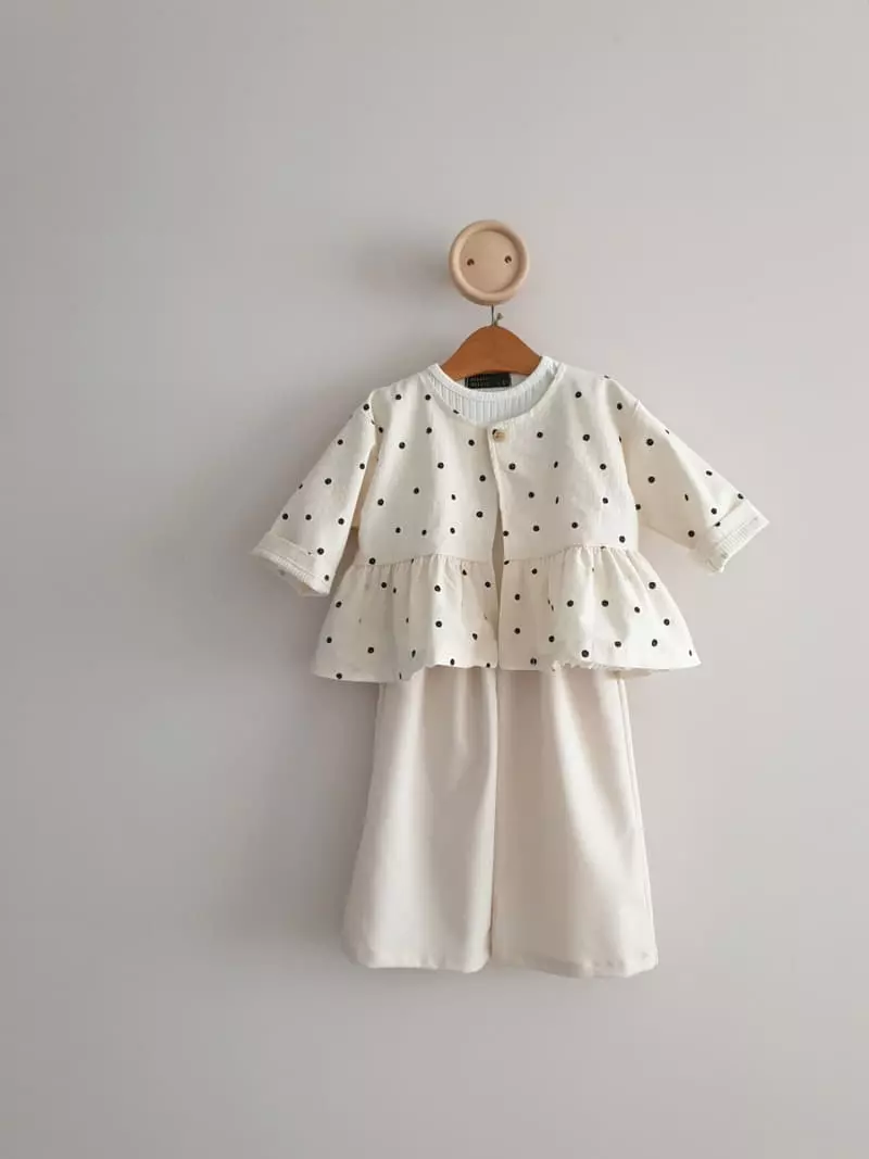Eclair - Korean Children Fashion - #childrensboutique - Elen Jacket Dot - 3