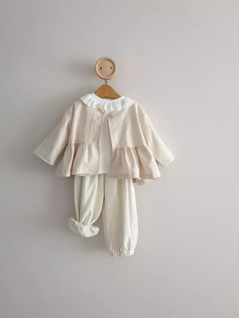 Eclair - Korean Children Fashion - #designkidswear - Elen Jacket Beige - 5