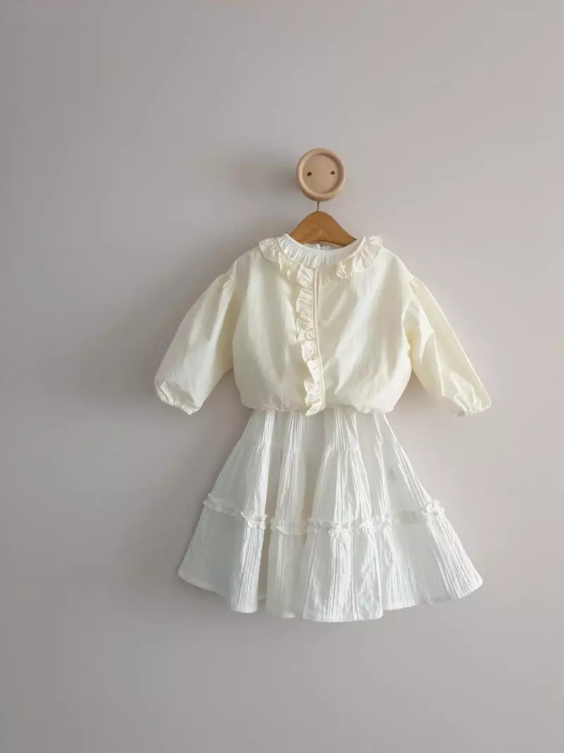 Eclair - Korean Children Fashion - #magicofchildhood - Blan Skirt - 8