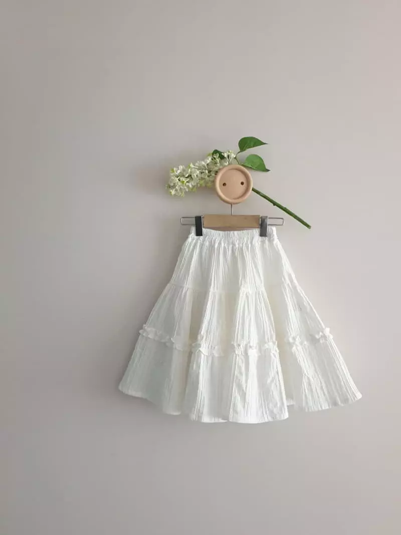 Eclair - Korean Children Fashion - #stylishchildhood - Blan Skirt - 5