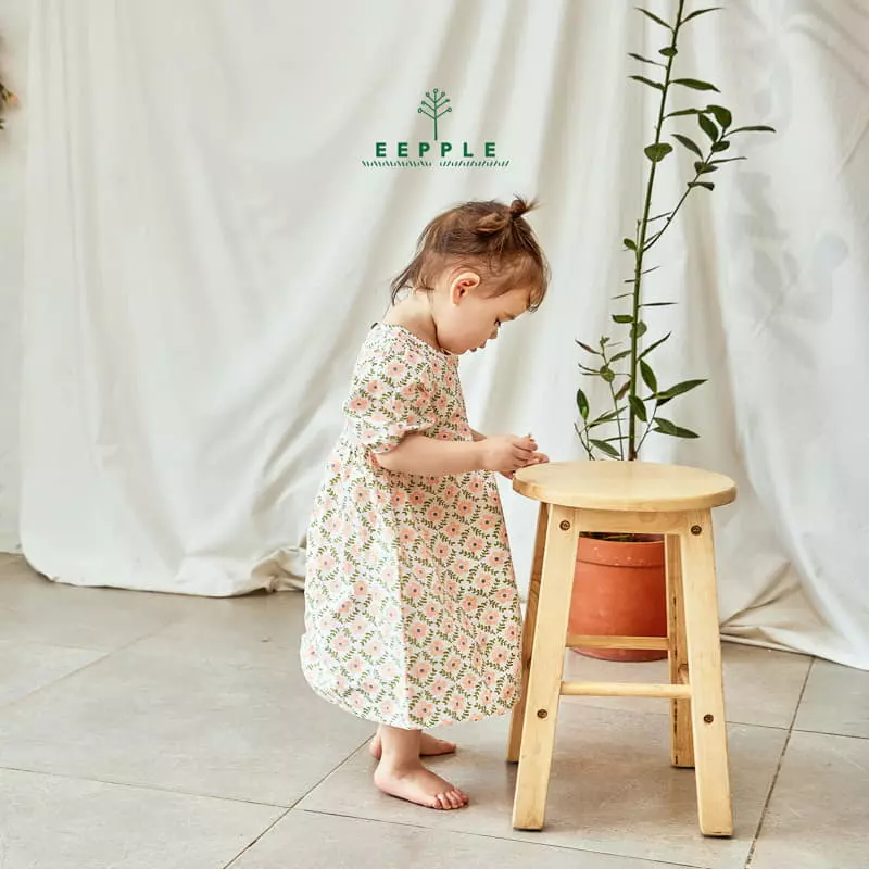 Eepple - Korean Children Fashion - #Kfashion4kids - Floral Puff One-piece - 8