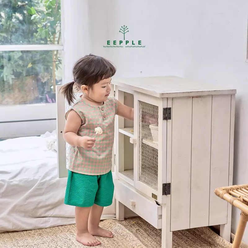 Eepple - Korean Children Fashion - #Kfashion4kids - Cube Sleeveless Shirt - 8