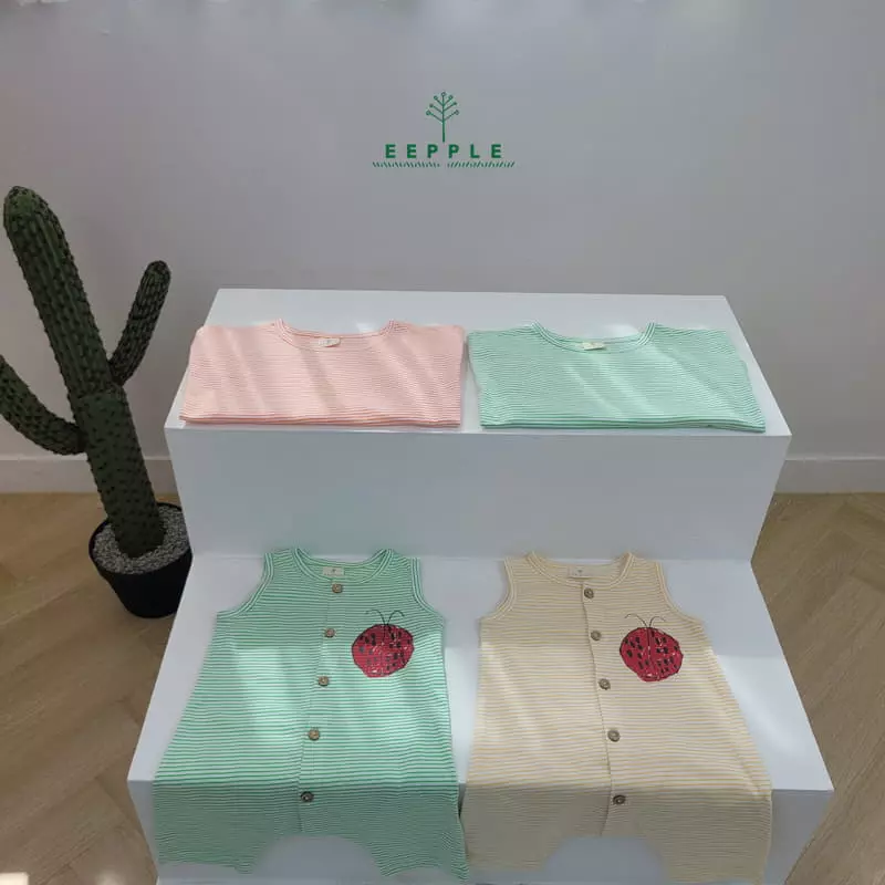 Eepple - Korean Children Fashion - #fashionkids - Boxy Stripes Tee - 3