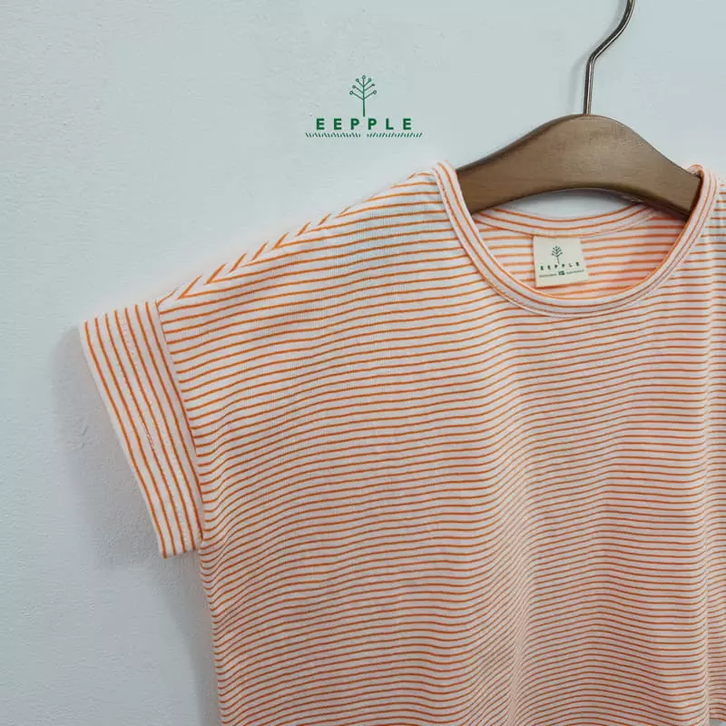 Eepple - Korean Children Fashion - #fashionkids - Boxy Stripes Tee - 4