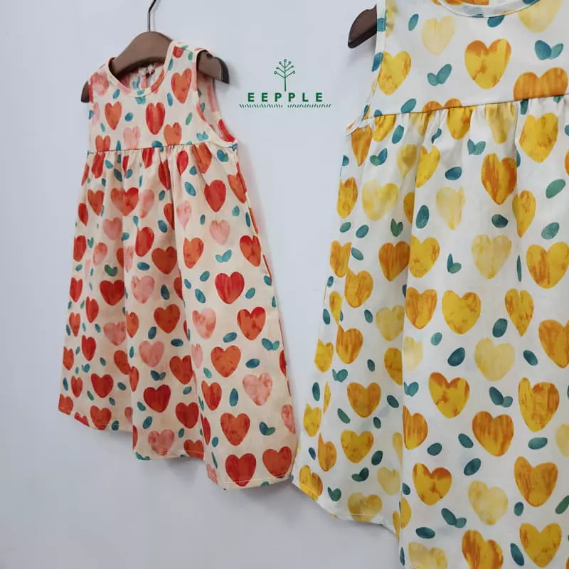 Eepple - Korean Children Fashion - #kidzfashiontrend - Heart One-piece - 2