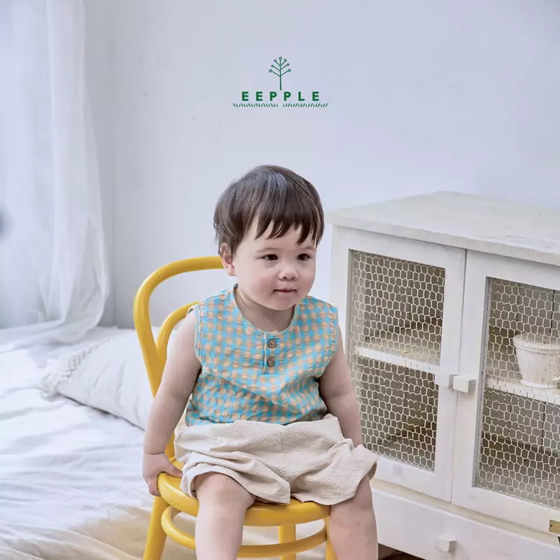 Eepple - Korean Children Fashion - #kidzfashiontrend - Cube Sleeveless Shirt - 7