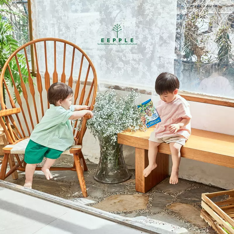 Eepple - Korean Children Fashion - #littlefashionista - Boxy Stripes Tee - 8