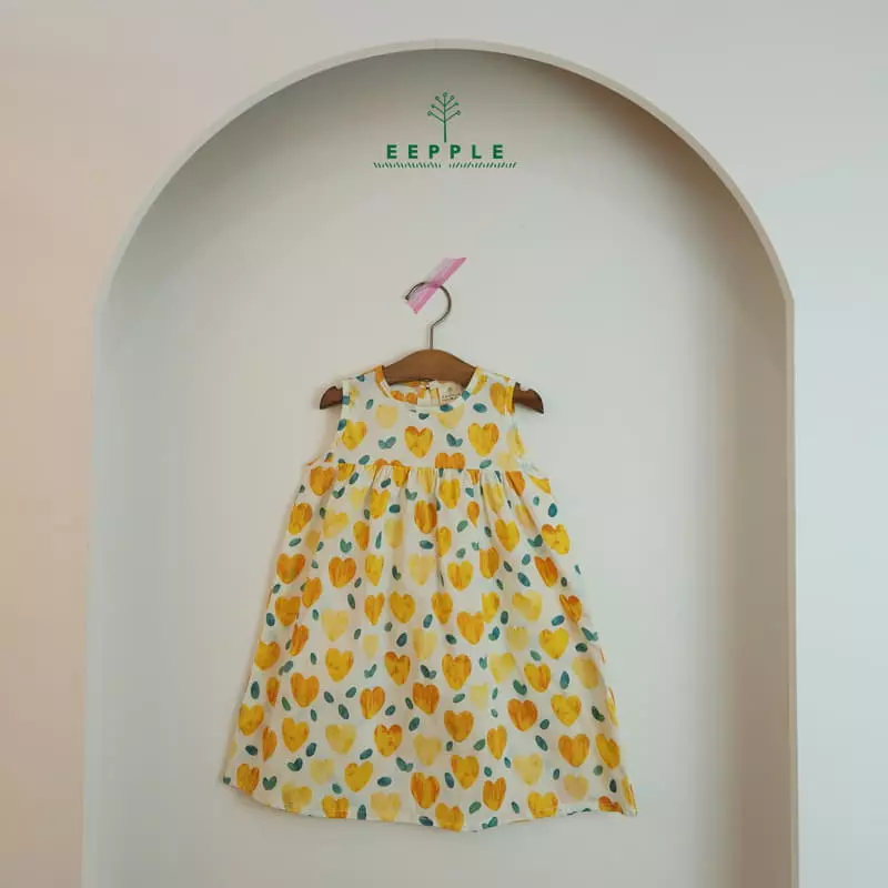 Eepple - Korean Children Fashion - #magicofchildhood - Heart One-piece - 5