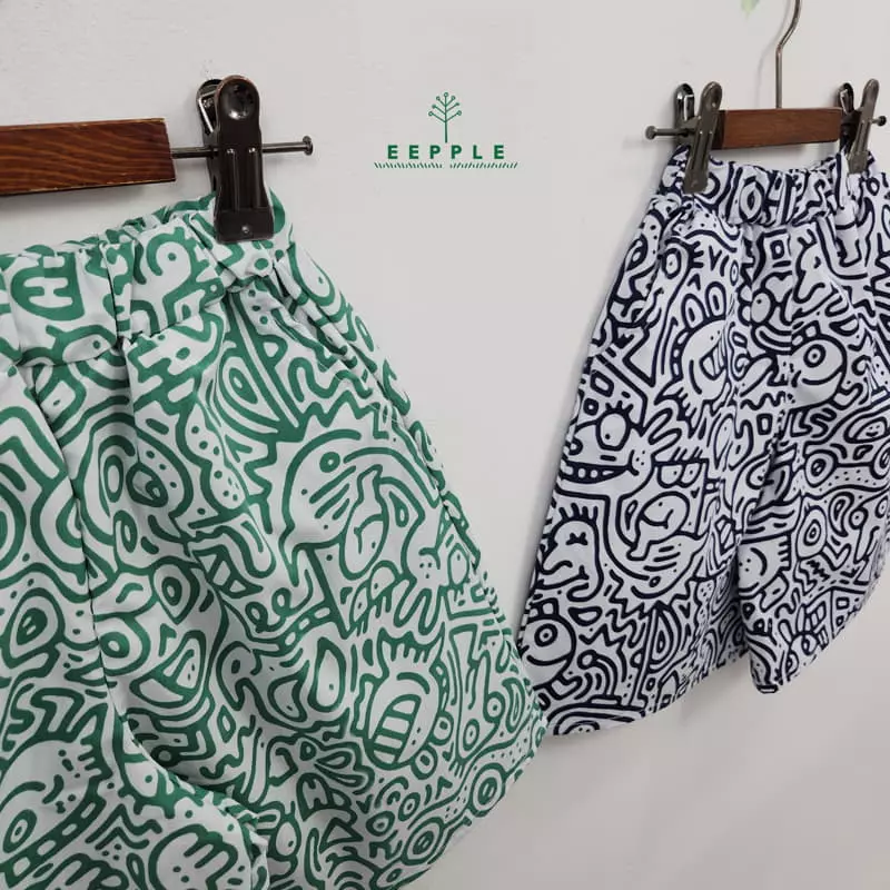 Eepple - Korean Children Fashion - #minifashionista - Cartoon Wide Pants - 2