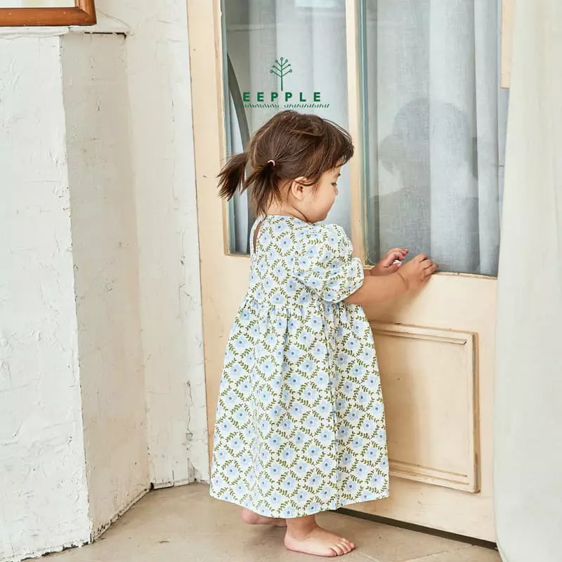Eepple - Korean Children Fashion - #prettylittlegirls - Floral Puff One-piece - 12