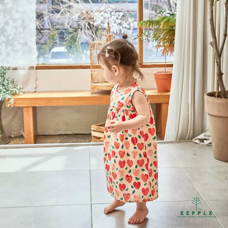 Eepple - Korean Children Fashion - #prettylittlegirls - Heart One-piece - 7