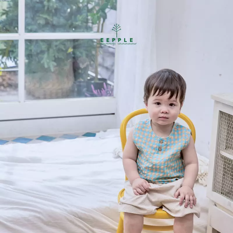 Eepple - Korean Children Fashion - #prettylittlegirls - Cube Sleeveless Shirt - 12