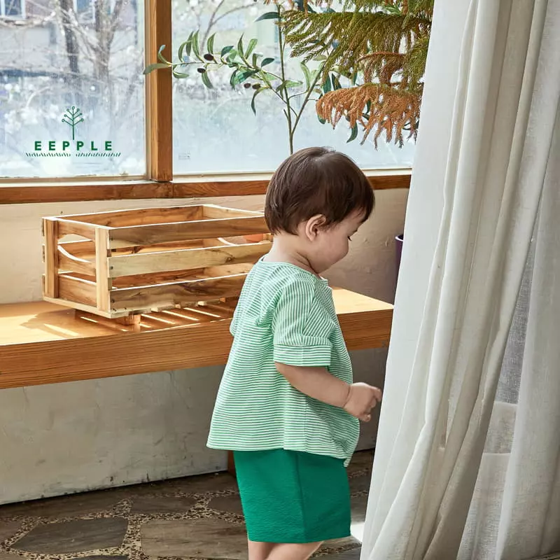 Eepple - Korean Children Fashion - #prettylittlegirls - Boxy Stripes Tee - 11