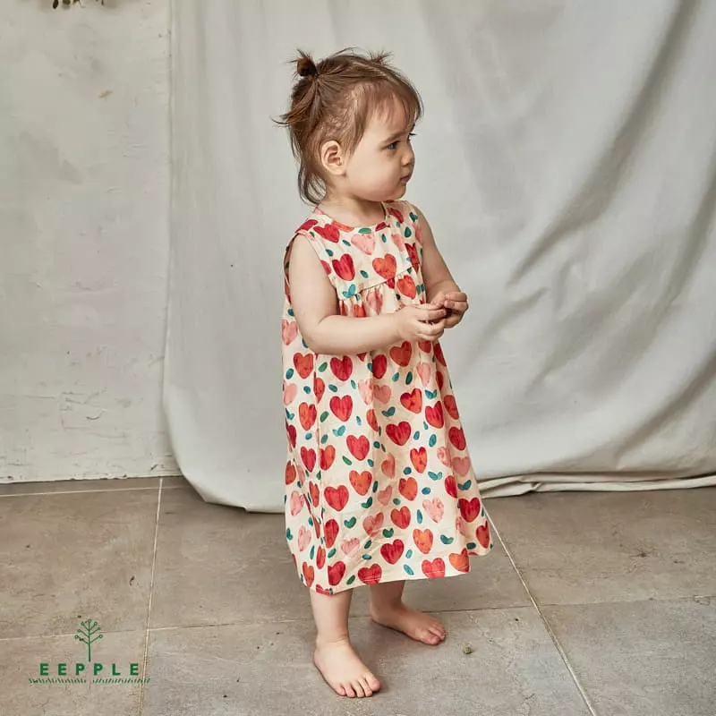 Eepple - Korean Children Fashion - #stylishchildhood - Heart One-piece - 10