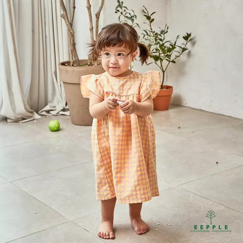 Eepple - Korean Children Fashion - #todddlerfashion - Cube Frill One-piece - 12