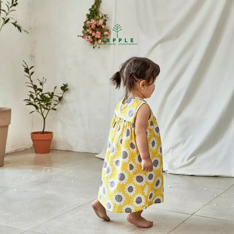 Eepple - Korean Children Fashion - #todddlerfashion - Sun Flower One-piece - 9