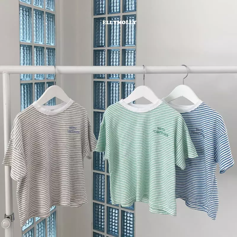 Ellymolly - Korean Children Fashion - #childofig - Together Stripes Tee - 8