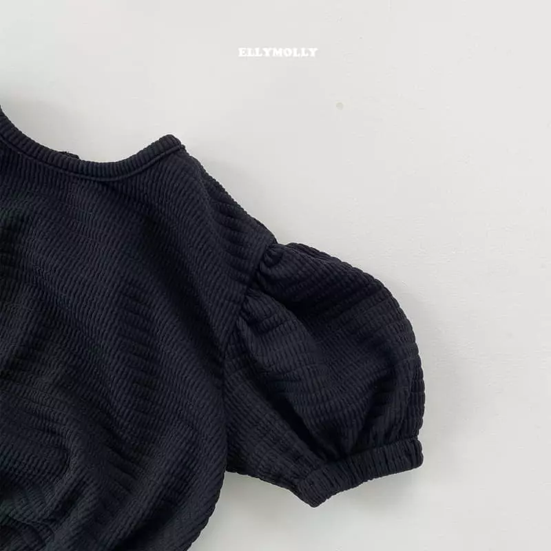 Ellymolly - Korean Children Fashion - #childofig - Embo Shirring Tee - 3