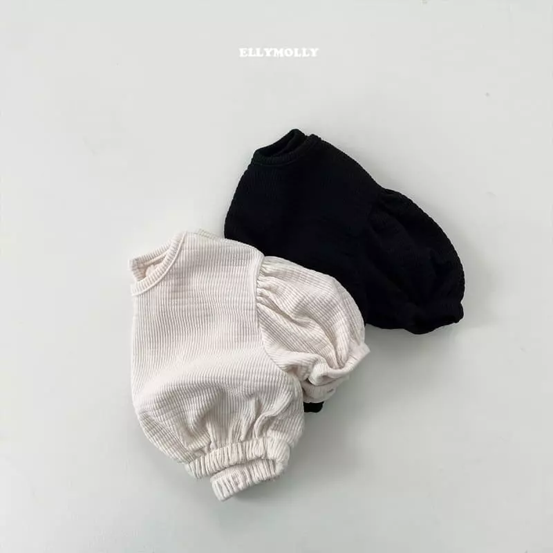 Ellymolly - Korean Children Fashion - #designkidswear - Embo Shirring Tee - 5
