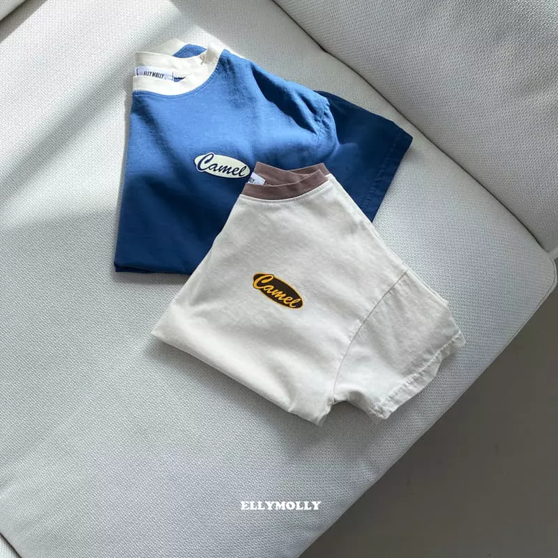 Ellymolly - Korean Children Fashion - #designkidswear - Camel Color Tee - 5