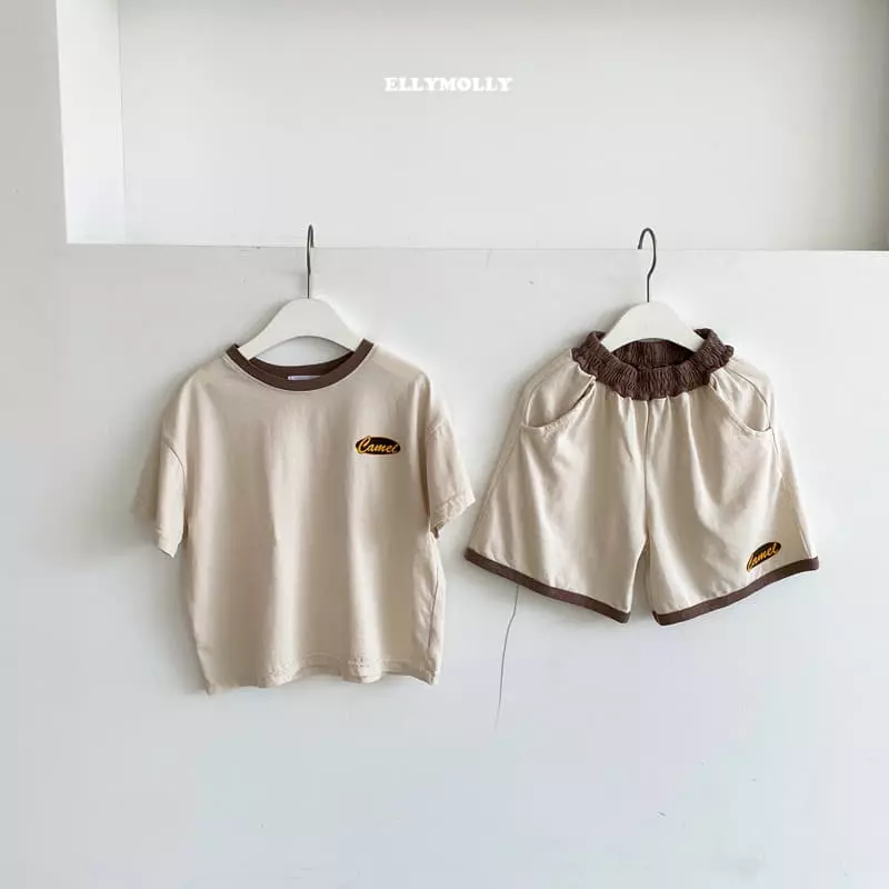 Ellymolly - Korean Children Fashion - #discoveringself - Camel Color Tee - 6