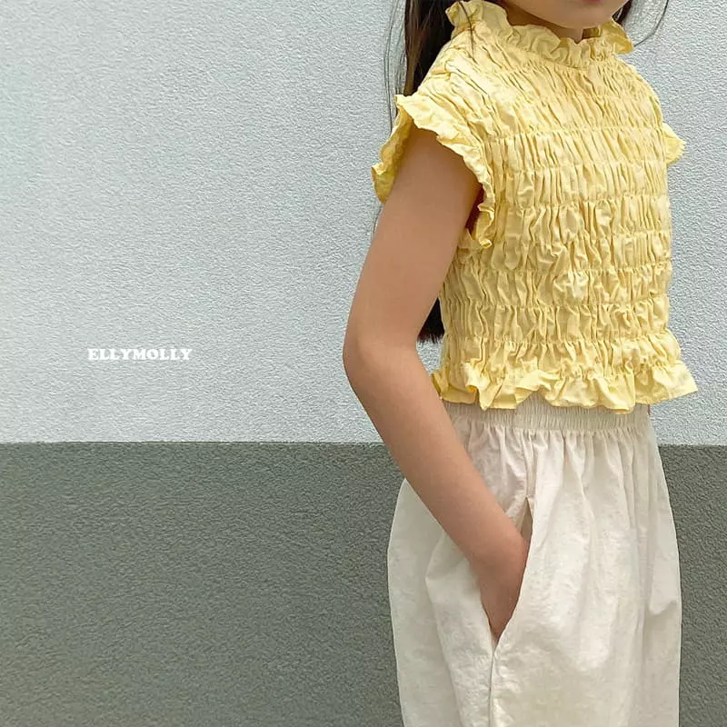 Ellymolly - Korean Children Fashion - #fashionkids - Cheese Smocked Sleeveless - 11