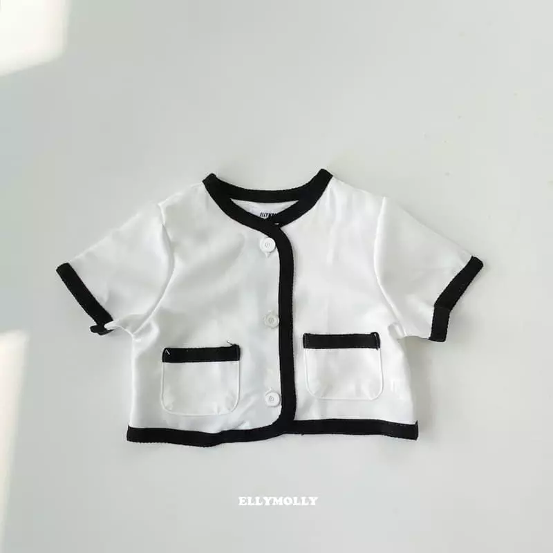 Ellymolly - Korean Children Fashion - #fashionkids - Binding Crop Jacket
