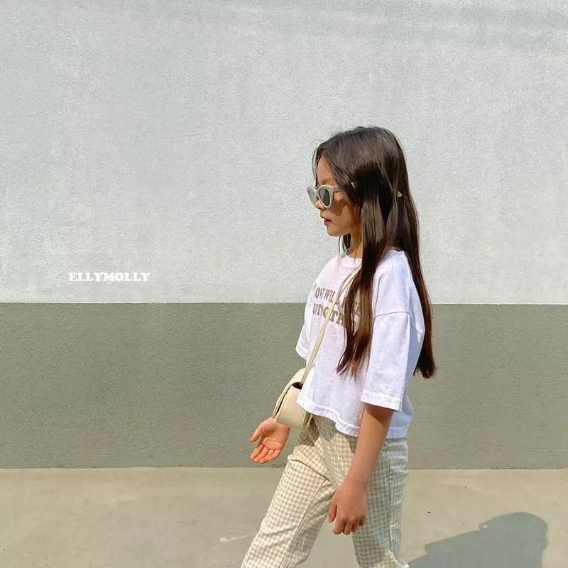 Ellymolly - Korean Children Fashion - #fashionkids - Love Keep Crop Tee - 12