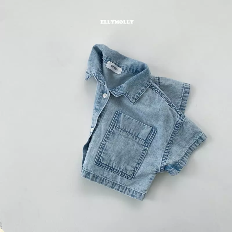 Ellymolly - Korean Children Fashion - #kidsstore - Big Pocket Shirt - 6