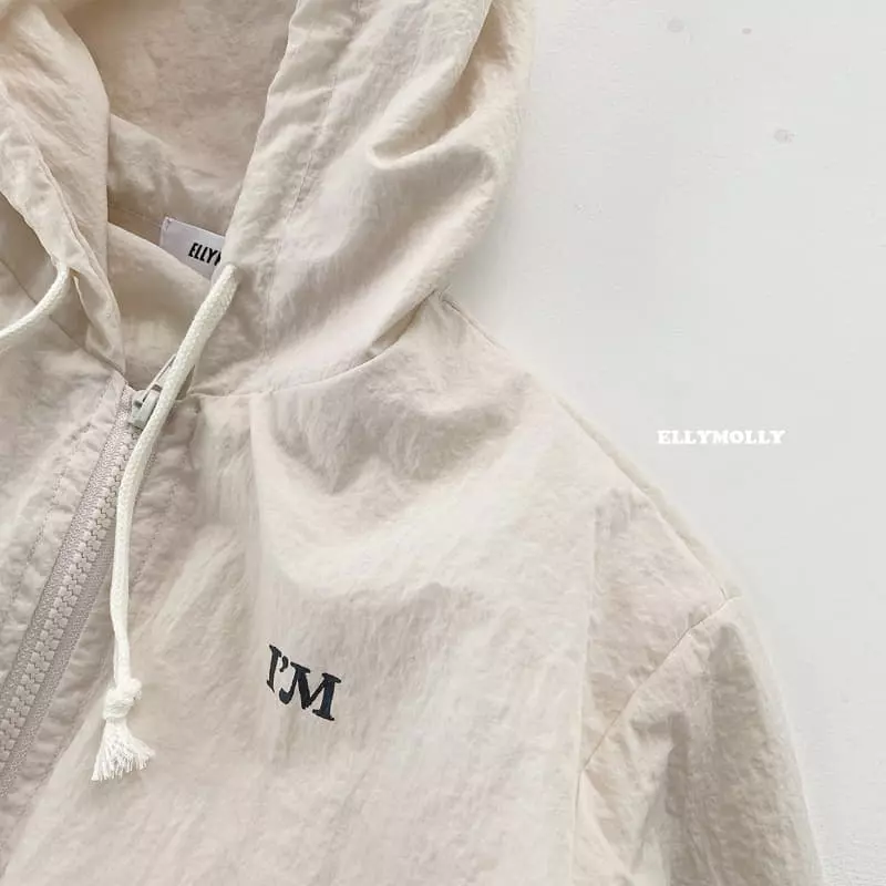 Ellymolly - Korean Children Fashion - #kidzfashiontrend - I Am Woven Hoody Zip-up - 3