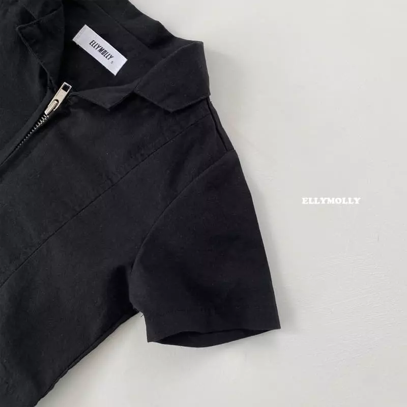 Ellymolly - Korean Children Fashion - #kidzfashiontrend - Linen Crop Jacket - 3