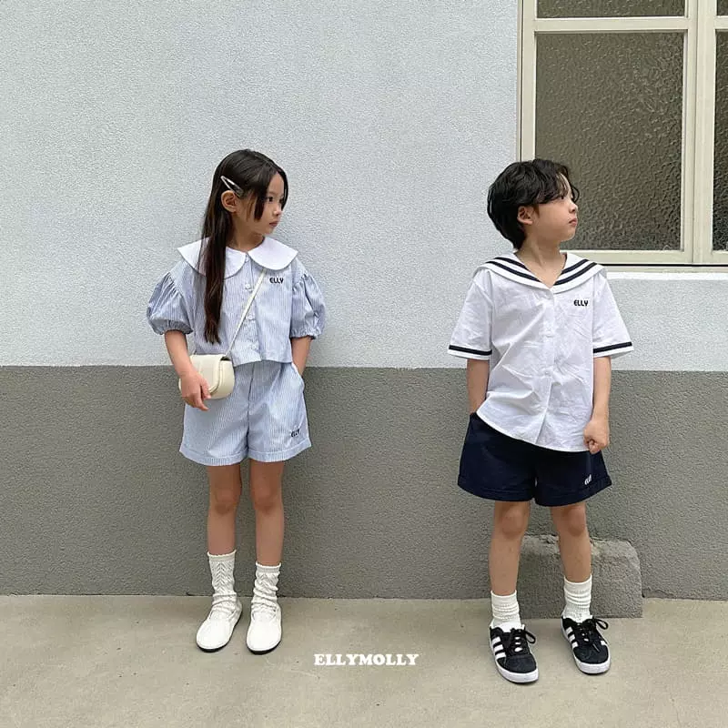 Ellymolly - Korean Children Fashion - #kidzfashiontrend - Elly Sailor Shirt - 8