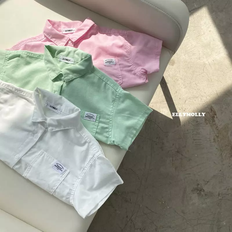 Ellymolly - Korean Children Fashion - #littlefashionista - Trendy Pigment Shirt - 8