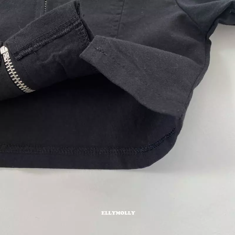 Ellymolly - Korean Children Fashion - #littlefashionista - Linen Crop Jacket - 5
