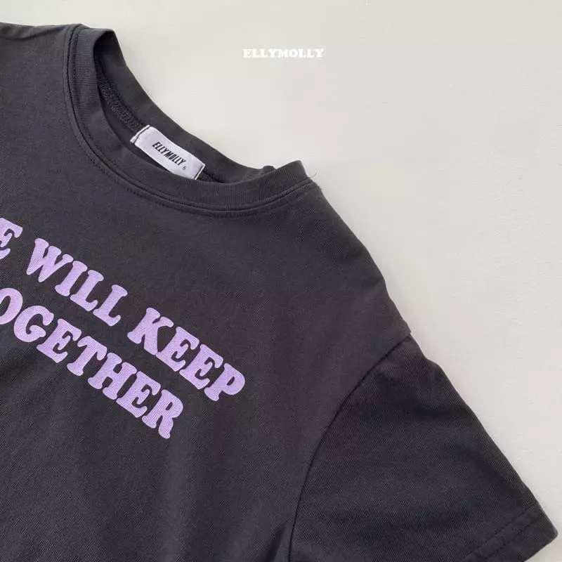 Ellymolly - Korean Children Fashion - #littlefashionista - Love Keep Crop Tee - 3