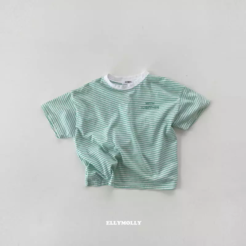 Ellymolly - Korean Children Fashion - #magicofchildhood - Together Stripes Tee - 2