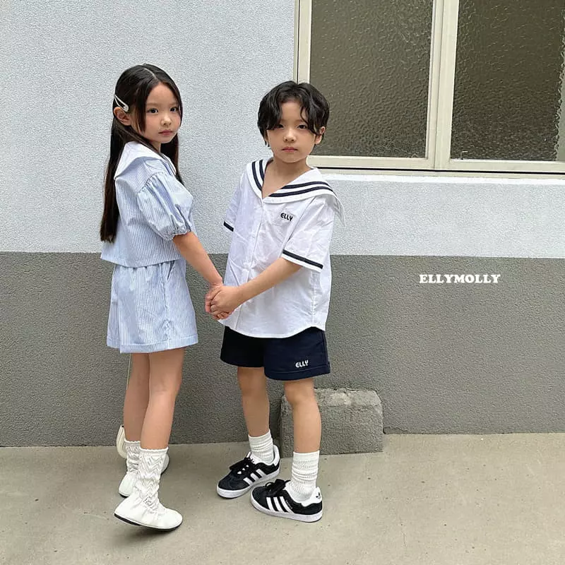 Ellymolly - Korean Children Fashion - #magicofchildhood - Elly Sailor Shirt - 11