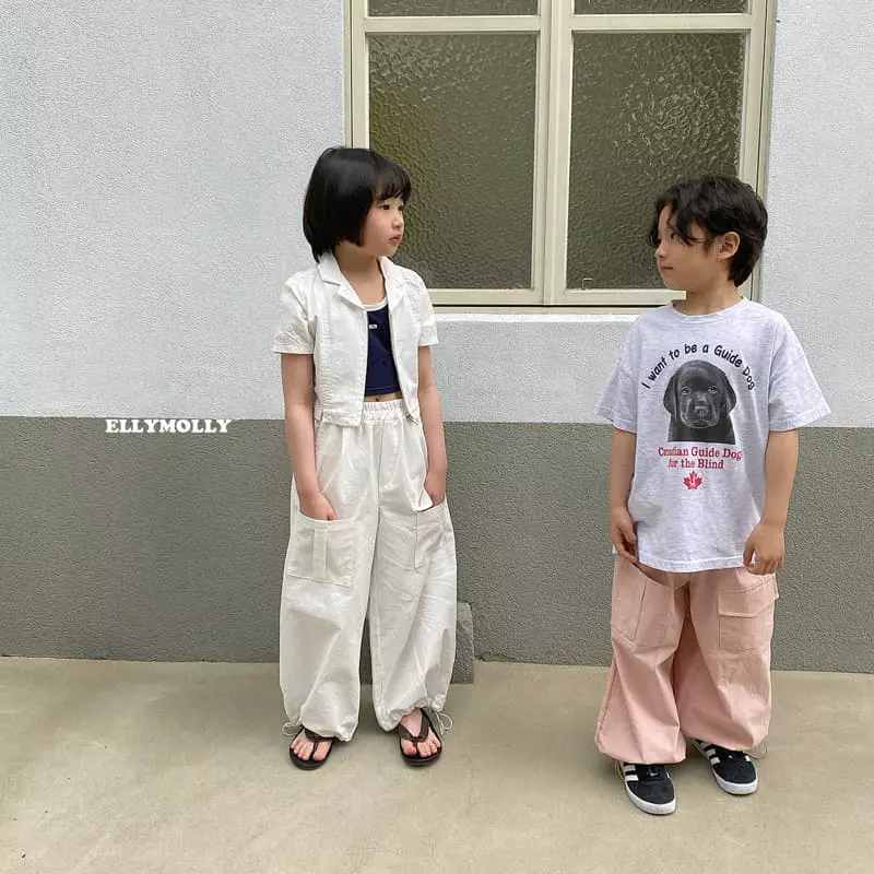 Ellymolly - Korean Children Fashion - #minifashionista - Linen Crop Jacket - 7