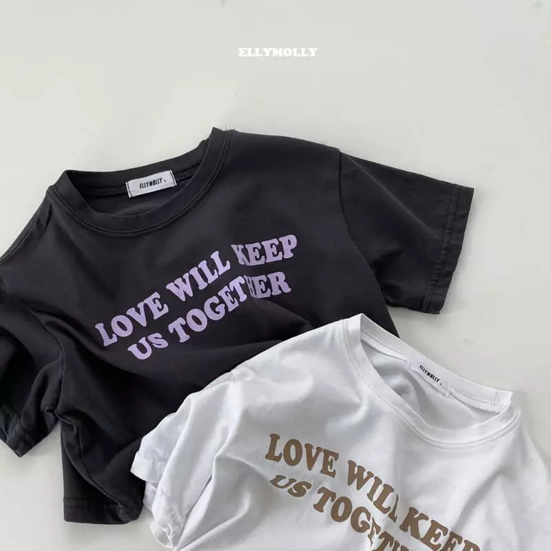 Ellymolly - Korean Children Fashion - #prettylittlegirls - Love Keep Crop Tee - 6
