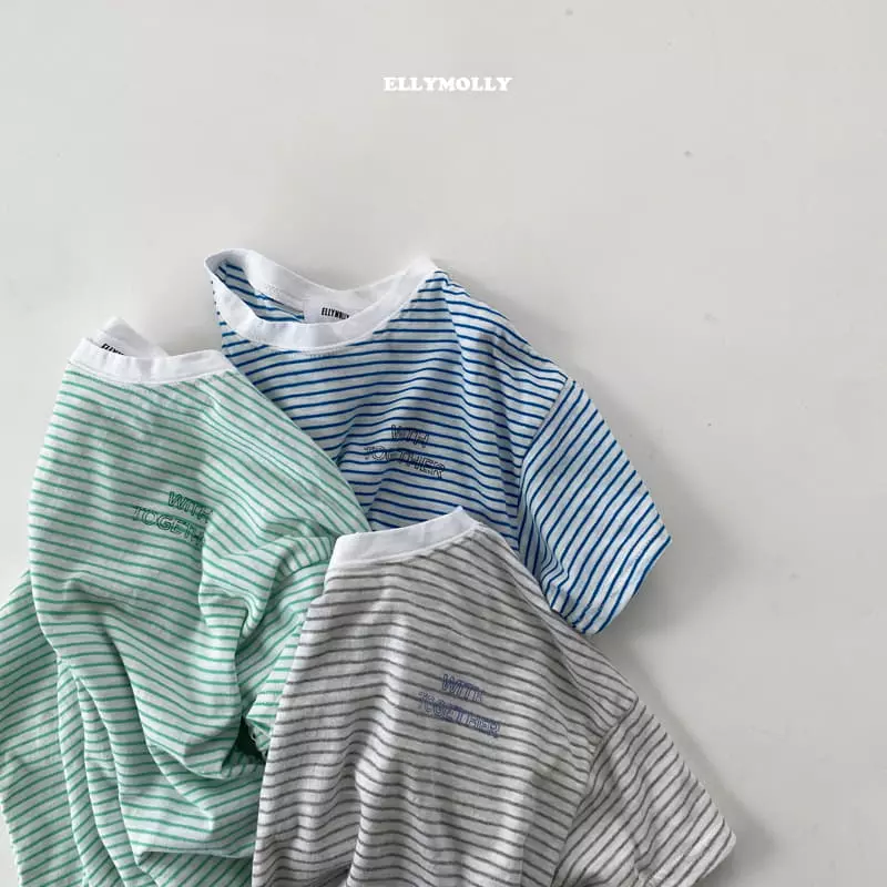 Ellymolly - Korean Children Fashion - #stylishchildhood - Together Stripes Tee - 7