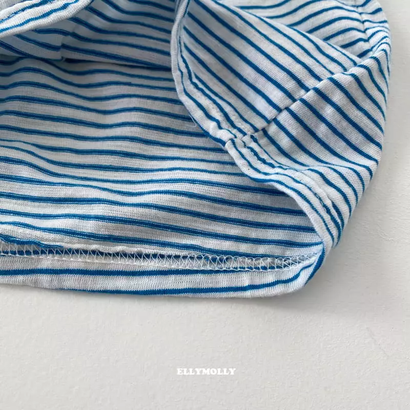 Ellymolly - Korean Children Fashion - #todddlerfashion - Together Stripes Tee - 5