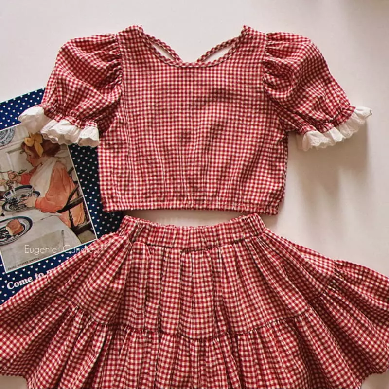 Eugenie Candies - Korean Children Fashion - #fashionkids - Anne Top Bottom Set
