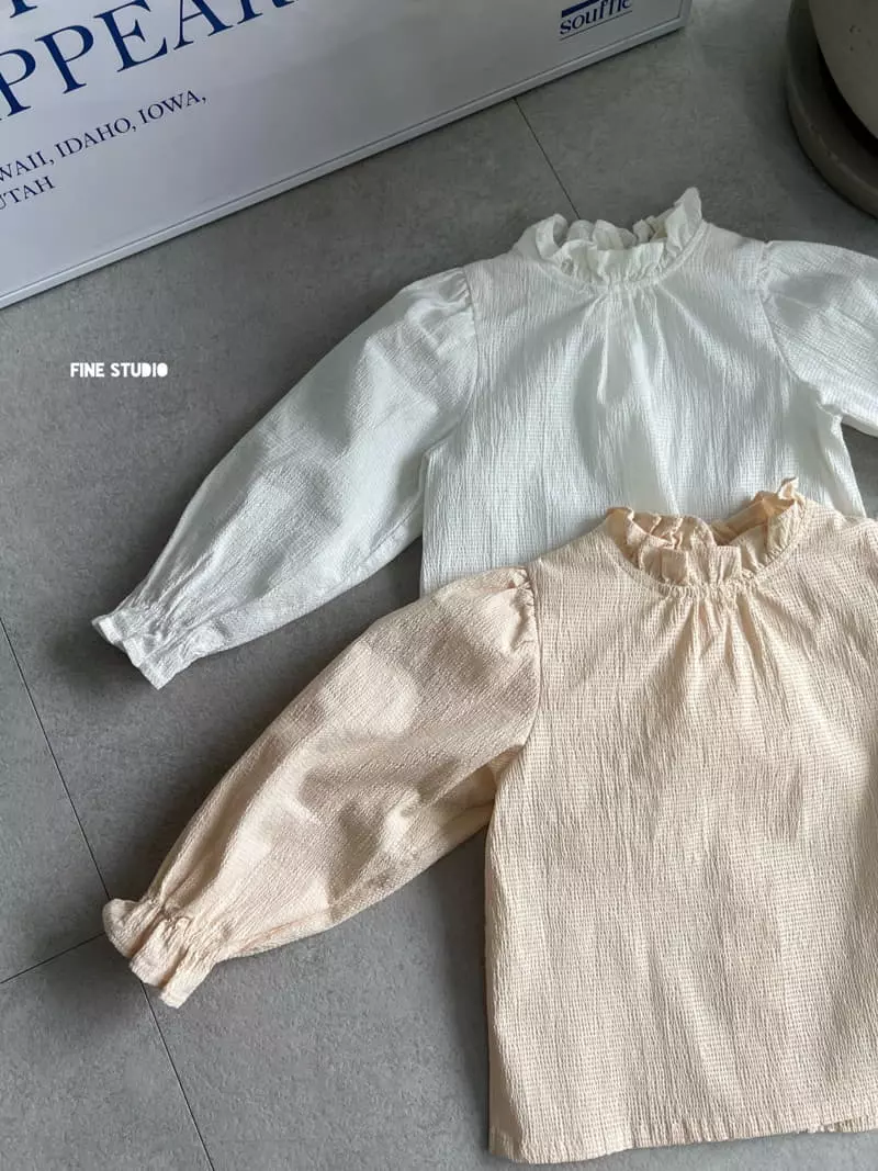 Fine Studio - Korean Children Fashion - #childofig - Embo Blouse - 3